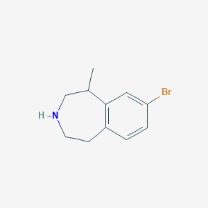 molecular formula C11H14BrN B8720707 8-Bromo-1-methyl-2,3,4,5-tetrahydro-1H-benzo[d]azepine 