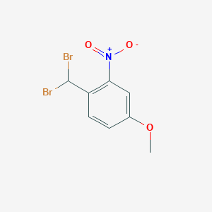 molecular formula C8H7Br2NO3 B8720711 1-(Dibromomethyl)-4-methoxy-2-nitrobenzene 