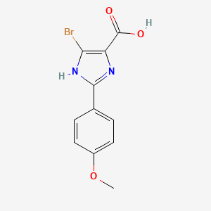 4-Bromo-2-(4-methoxyphenyl)imidazole-5-carboxylic acid