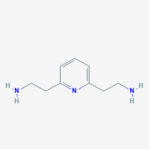 molecular formula C9H15N3 B8720719 2,6-Bis(2-aminoethyl)pyridine 