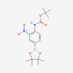 tert-Butyl (2-nitro-4-(4,4,5,5-tetramethyl-1,3,2-dioxaborolan-2-yl)phenyl)carbamate