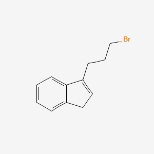molecular formula C12H13Br B8720791 1H-Indene, 3-(3-bromopropyl)- CAS No. 10409-13-9