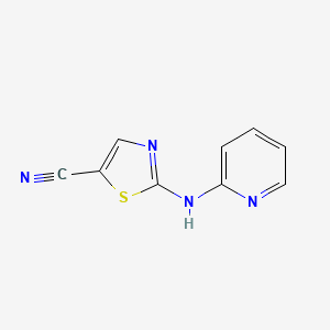 molecular formula C9H6N4S B8720794 2-(Pyridin-2-ylamino)-thiazole-5-carbonitrile CAS No. 329793-30-8