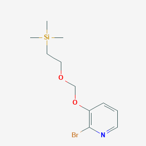 B8720800 2-Bromo-3-{[2-(trimethylsilyl)ethoxy]methoxy}pyridine CAS No. 118399-88-5