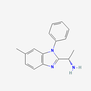 molecular formula C16H17N3 B8720812 (S)-1-(6-Methyl-1-phenyl-1H-benzo[D]imidazol-2-YL)ethanamine CAS No. 1393176-24-3