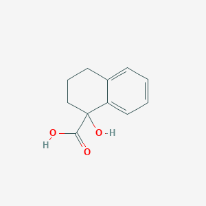 molecular formula C11H12O3 B8720837 Tetrahydrohydroxynaphthoic acid 