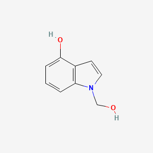 molecular formula C9H9NO2 B8720849 1-(Hydroxymethyl)-1H-indol-4-ol 