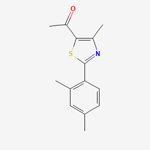 molecular formula C14H15NOS B8720862 1-[2-(2,4-Dimethylphenyl)-4-methylthiazol-5-yl]ethanone 