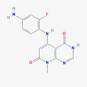 5-((4-Amino-2-fluorophenyl)amino)-8-methylpyrido[2,3-d]pyrimidine-4,7(3H,8H)-dione