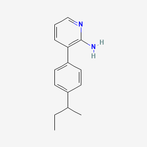 3-[4-(1-Methylpropyl)phenyl]pyridin-2-amine