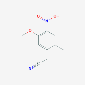 molecular formula C10H10N2O3 B8720911 2-(5-Methoxy-2-methyl-4-nitrophenyl)acetonitrile 