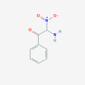 molecular formula C8H8N2O3 B8720927 2-Amino-2-nitro-1-phenylethanone 