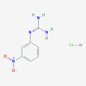 molecular formula C7H9ClN4O2 B8720931 1-(3-Nitrophenyl)guanidine hydrochloride CAS No. 24067-13-8