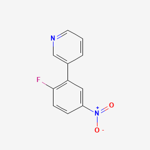 molecular formula C11H7FN2O2 B8720981 3-(2-Fluoro-5-nitrophenyl)pyridine 