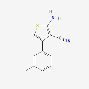 molecular formula C12H10N2S B8720999 2-Amino-4-(3-methylphenyl)-3-thiophenecarbonitrile 