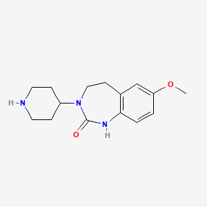 7-methoxy-3-(piperidin-4-yl)-4,5-dihydro-1H-benzo[d][1,3]diazepin-2(3H)-one