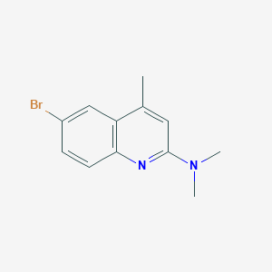 molecular formula C12H13BrN2 B8721008 6-Bromo-N,N,4-trimethylquinolin-2-amine CAS No. 89446-20-8