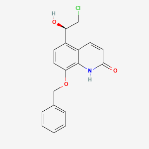 2(1H)-Quinolinone, 5-[(1R)-2-chloro-1-hydroxyethyl]-8-(phenylmethoxy)-