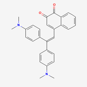 4-{2,2-Bis[4-(dimethylamino)phenyl]ethenyl}naphthalene-1,2-dione