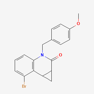 7-Bromo-3-(4-methoxybenzyl)-3,7b-dihydro-1H-cyclopropa[c]quinolin-2(1aH)-one
