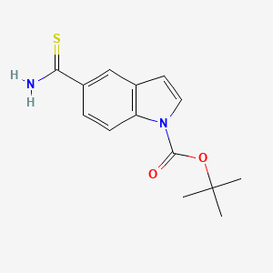 5-Thiocarbamoyl-indole-1-carboxylic acid tert-butyl ester