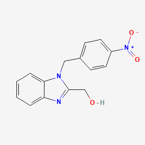 molecular formula C15H13N3O3 B8721209 1-(4-Nitrobenzyl)-2-hydroxymethylbenzimidazole 