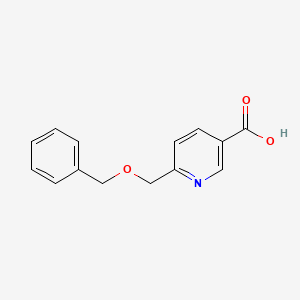 molecular formula C14H13NO3 B8721217 6-Benzyloxymethyl-nicotinic acid 