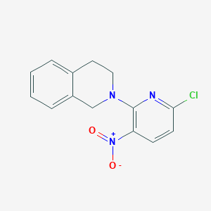 molecular formula C14H12ClN3O2 B8721264 2-(6-Chloro-3-nitropyridin-2-yl)-1,2,3,4-tetrahydroisoquinoline CAS No. 918336-61-5