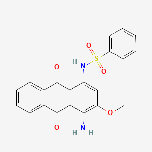 Benzenesulfonamide, N-(4-amino-9,10-dihydro-3-methoxy-9,10-dioxo-1-anthracenyl)-2-methyl-