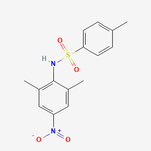 molecular formula C15H16N2O4S B8721333 n-(2,6-Dimethyl-4-nitrophenyl)-4-methylbenzenesulfonamide CAS No. 67083-22-1