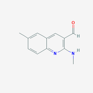 6-Methyl-2-(methylamino)quinoline-3-carbaldehyde