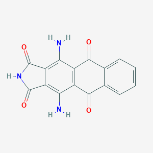 molecular formula C16H9N3O4 B087214 4,11-Diamino-1H-naphth[2,3-f]isoindole-1,3,5,10(2H)-tetrone CAS No. 128-81-4