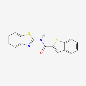 N-(1,3-benzothiazol-2-yl)-1-benzothiophene-2-carboxamide