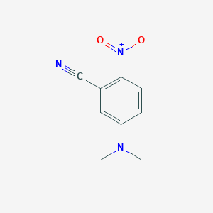 molecular formula C9H9N3O2 B8721448 5-(Dimethylamino)-2-nitrobenzonitrile 