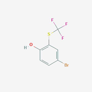 4-Bromo-2-[(trifluoromethyl)sulfanyl]phenol