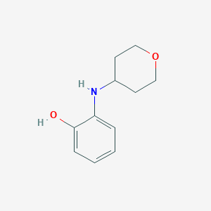 molecular formula C11H15NO2 B8721731 2-[(Oxan-4-yl)amino]phenol 