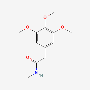 molecular formula C12H17NO4 B8721738 N-methyl-2-(3,4,5-trimethoxyphenyl)acetamide 