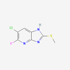 6-Chloro-5-iodo-2-(methylthio)-1H-imidazo[4,5-b]pyridine