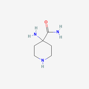 molecular formula C6H13N3O B8721957 4-Aminopiperidine-4-carboxamide 