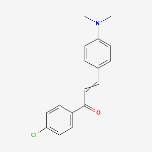 molecular formula C17H16ClNO B8721985 1-(4-Chlorophenyl)-3-(4-dimethylaminophenyl)-1-oxoprop-2-ene 