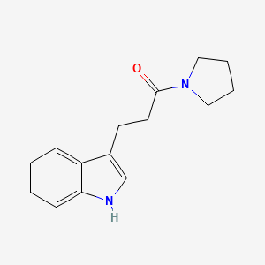 molecular formula C15H18N2O B8721989 3-(1H-indol-3-yl)-1-(pyrrolidin-1-yl)propan-1-one 