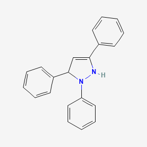molecular formula C21H18N2 B8722009 2,3,5-triphenyl-2,3-dihydro-1H-pyrazole 
