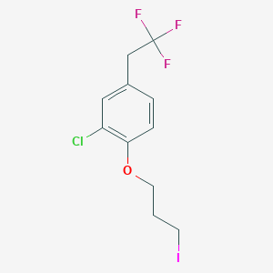 Benzene, 2-chloro-1-(3-iodopropoxy)-4-(2,2,2-trifluoroethyl)-