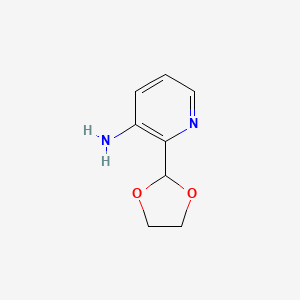 molecular formula C8H10N2O2 B8722086 2-(1,3-Dioxolanyl)-3-aminopyridine 
