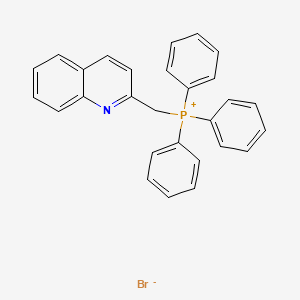 molecular formula C28H23BrNP B8722160 TRIPHENYL(2-QUINOLINYLMETHYL)PHOSPHONIUM BROMIDE CAS No. 73870-26-5