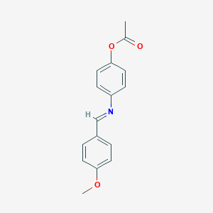 B087222 N-(4-Methoxybenzylidene)-4-acetoxyaniline CAS No. 10484-13-6