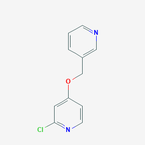 molecular formula C11H9ClN2O B8722221 2-Chloro-4-(pyridin-3-ylmethoxy)pyridine 