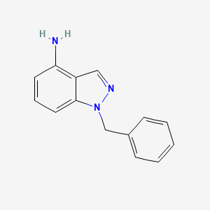 molecular formula C14H13N3 B8722266 1-BENZYL-1H-INDAZOL-4-YLAMINE 