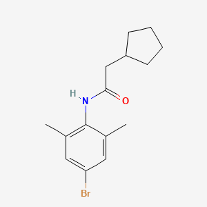 molecular formula C15H20BrNO B8722354 N-(4-bromo-2,6-dimethyl-phenyl)-2-cyclopentyl-acetamide CAS No. 864539-90-2