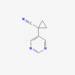 1-(Pyrimidin-5-yl)cyclopropanecarbonitrile